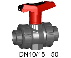 瑞士+GF+ 546型球閥，日標(biāo)PVC-U手動球閥, 帶可鎖定手柄