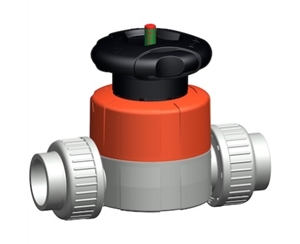 +GF+514型隔膜閥，PVC-C 帶膠粘承插端 美標(biāo) 手動隔膜閥