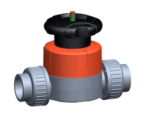 514隔膜閥，ABS 帶膠粘承插端 公制 +GF+隔膜閥